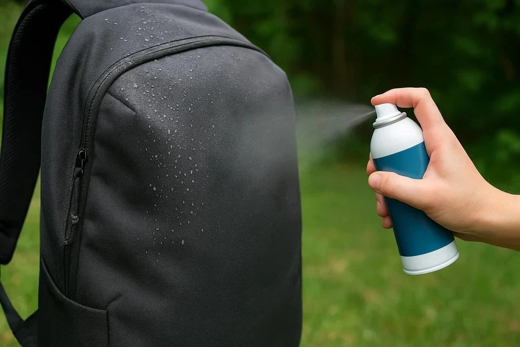 Using waterproof spray on waterproof backpack Using waterproof spray on waterproof backpack